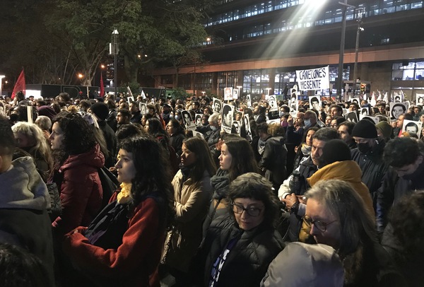 Participants in the March of Silence 2022, Montevideo, Uruguay
