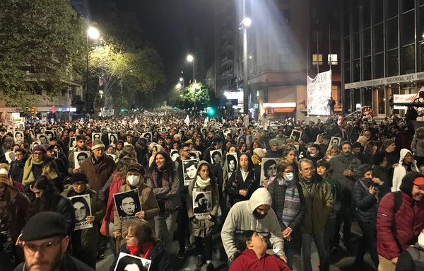 March of Silence 2022 Calle 18 Julio, Montevideo, Uruguay